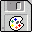 floppy disk with a paint palette