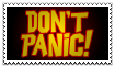 don't panic! stamp